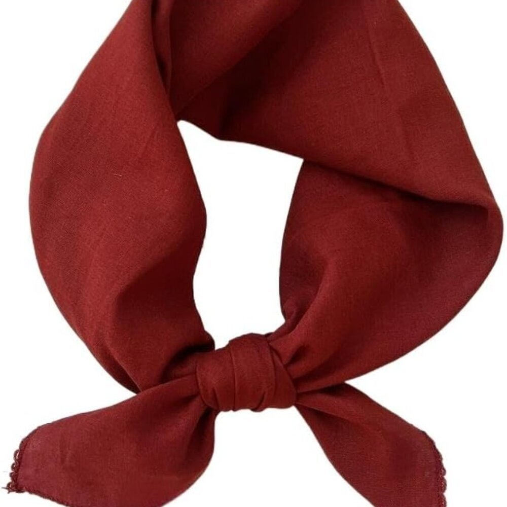 Cotton Bandana Head Scarf 28x28 Inches Multi-Use Fashion Accessory for Women
